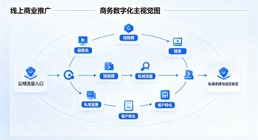 蔡甸区线上商业推广怎么做？全域流量闭环搭建与低成本转化实战指南